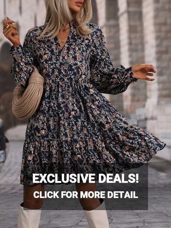 Long Sleeve Floral Dresses | SHEIN EUR