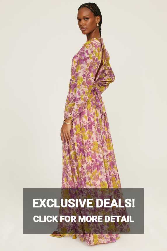 Long Sleeve Floral Maxi by LDT | Rent the Runway