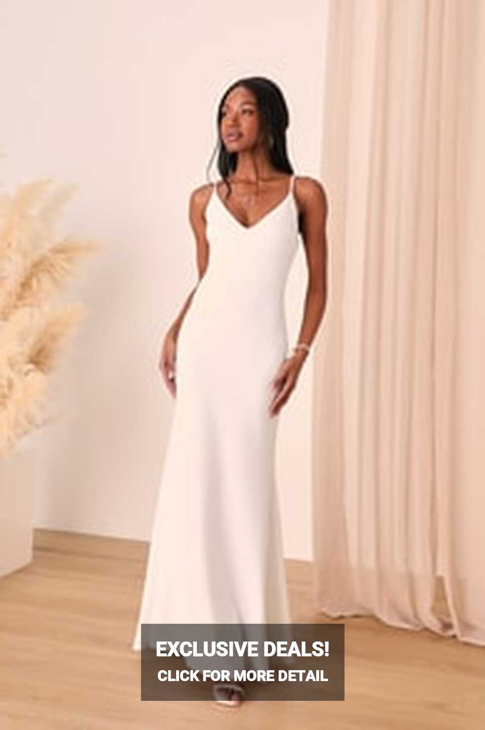 Long White Maxi Dresses | Shop White Maxi Dresses with Sleeves - Lulus