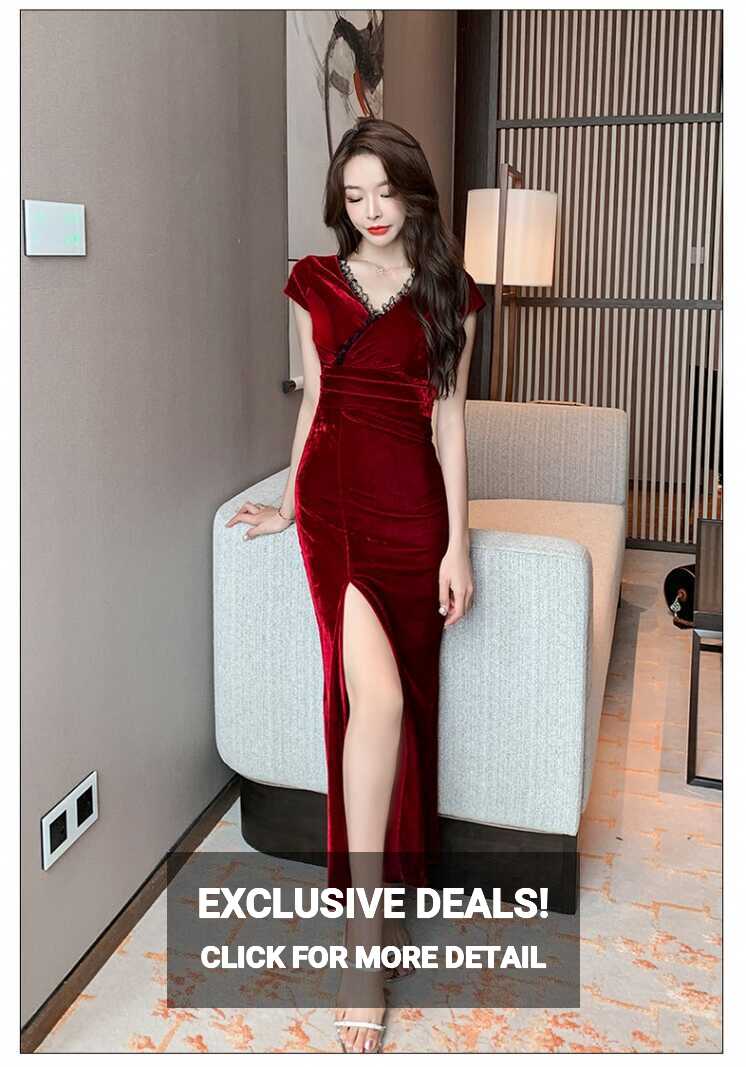 Long sexy dress simple night show evening dress for women AD14358 ...