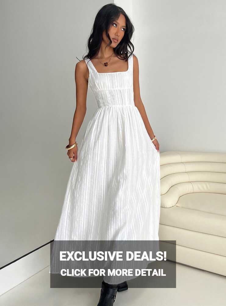 Lorinda Maxi Dress White