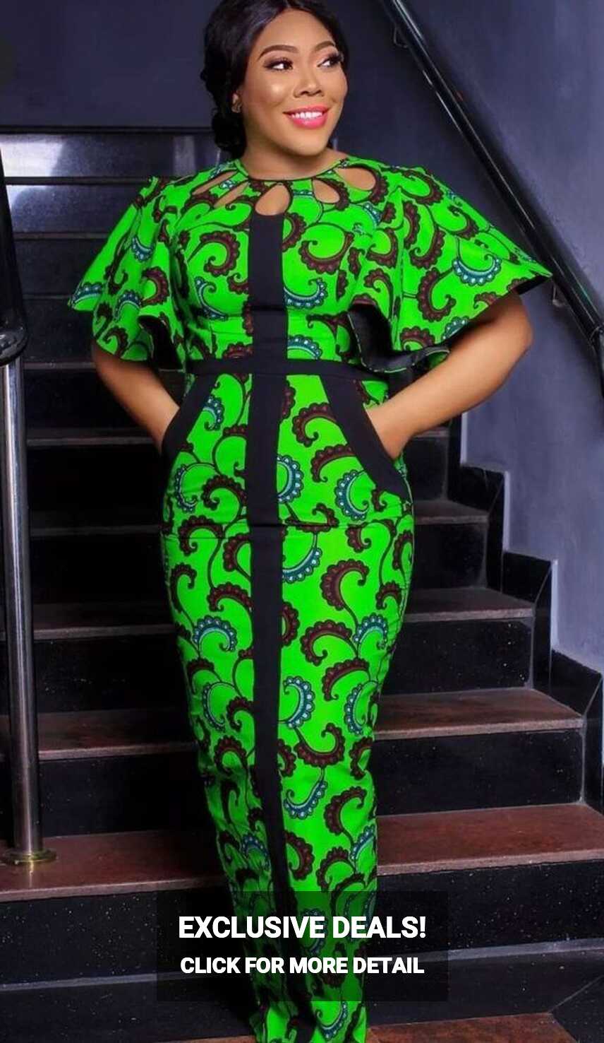 Lovely and Classical Ankara Long Gown Styles | Dezango