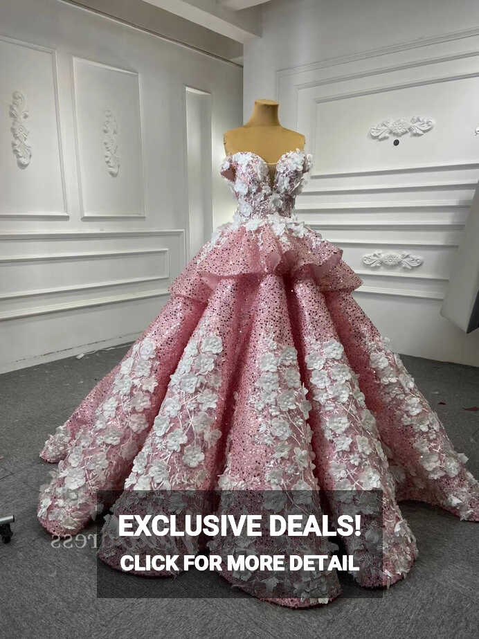 Luxury Beaded Pink Cinderella Ball Gown Sweet 15 Dress 66878 ...