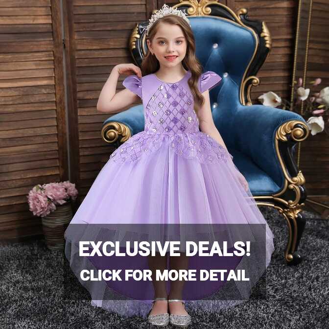 Luxury Shiny Princess Ball Gown for Girls White Pattern Flower ...