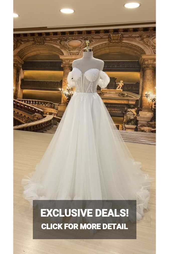 MATRİMONİO BRİDAL Wedding Dress - White - Long - Trendyol