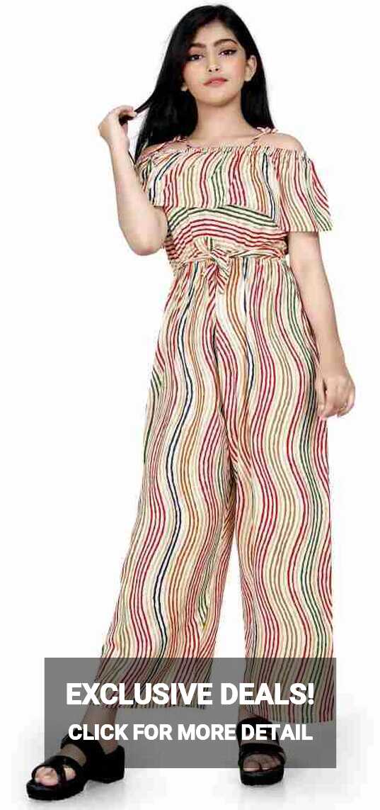 MIDI HOUSE Striped Girls Jumpsuit - Buy MIDI HOUSE Striped Girls ...