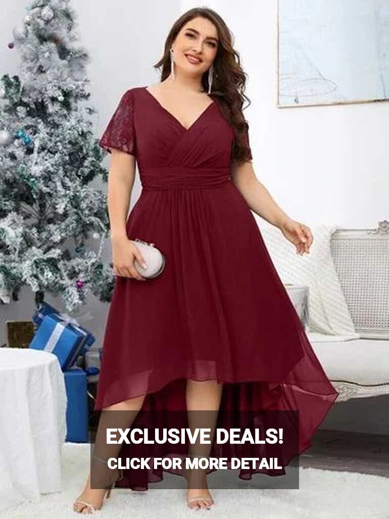 Mademoiselle Lace Plus Size Dress, Cocktail Evening Dress, Ladies ...