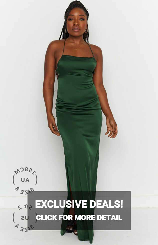 Manhattan Slip Formal Dress Emerald – Beginning Boutique NZ