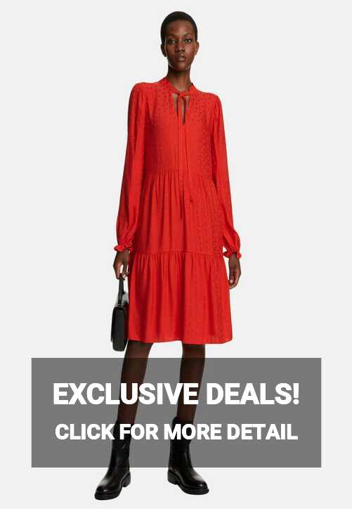 Marks &amp; Spencer KNEE LENGTH TIERED - Day dress - red - Zalando