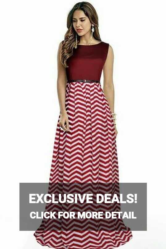 Maroon Red Georgette And Net Western Gown at Rs 549 in Surat | ID ...