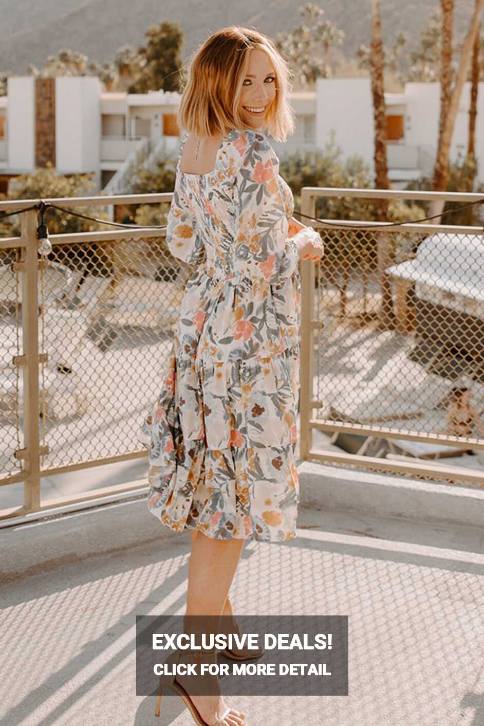 Marta Smocked Midi Dress | Multi Floral | Baltic Born