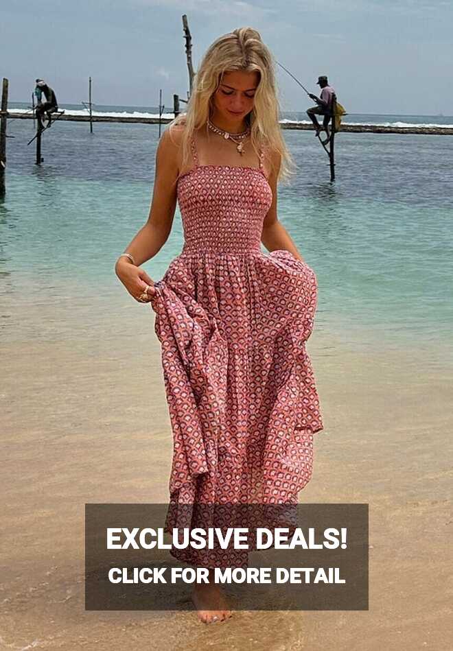 Maxi Dress for Women, Floaty Cotton Maxi Summer Dress, Boho Beach ...