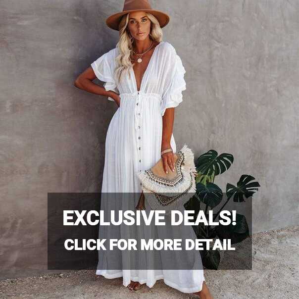 Maxi Dress in Boho style in White | Boho Mood