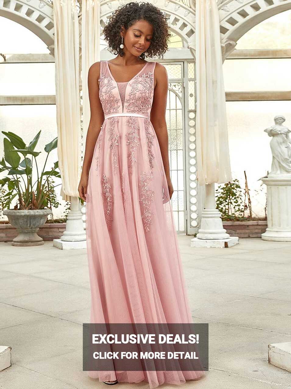 Maxi Long Elegant Ethereal Tulle Evening Dress - Ever-Pretty US