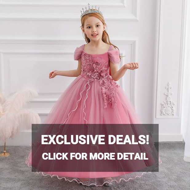 Miluxas Girls Shimmery Special Occasion Dresses Wedding Flower ...