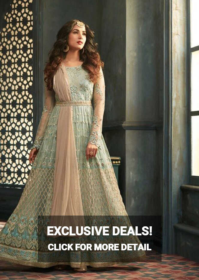 Mint Indian Party Wear Asian Anarkali Wedding Bridal Dress | Asian ...