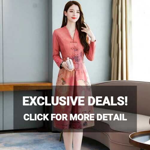 Modern Chinese Cheongsam Qipao Women Oriental Dress Floral Print ...