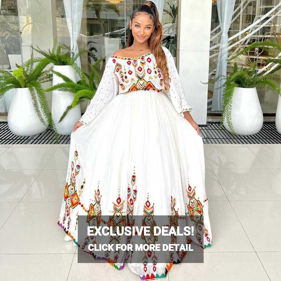 Modern Habesha Dress Simple Habesha Kemis Ethiopian Traditional ...