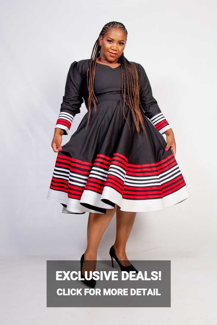 Modern Xhosa Dress in Black – QhawekaziStyles