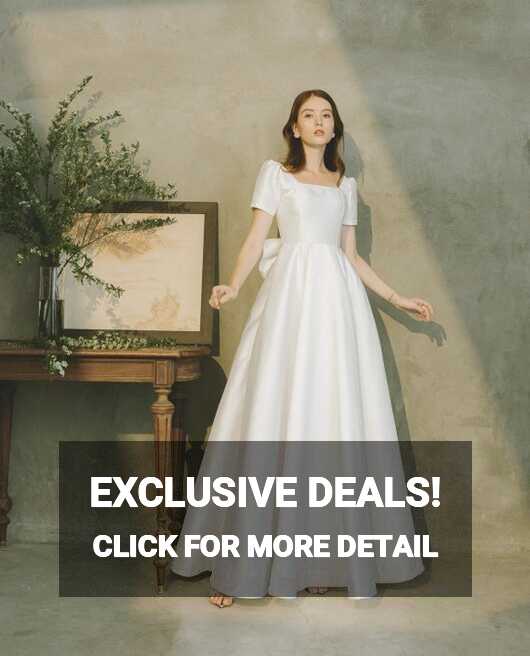 Modest Wedding Dress ANNIE Minimal Wedding Dress Simple Short ...