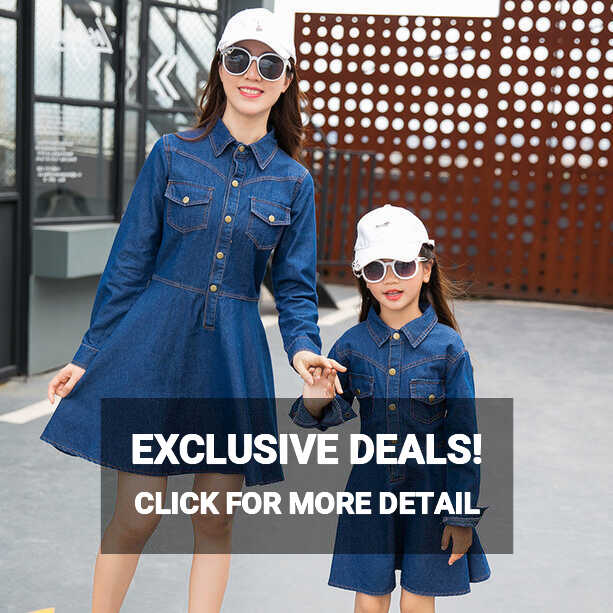 Mommy &amp; Me Matching Denim Dress – dresslikemommy.com