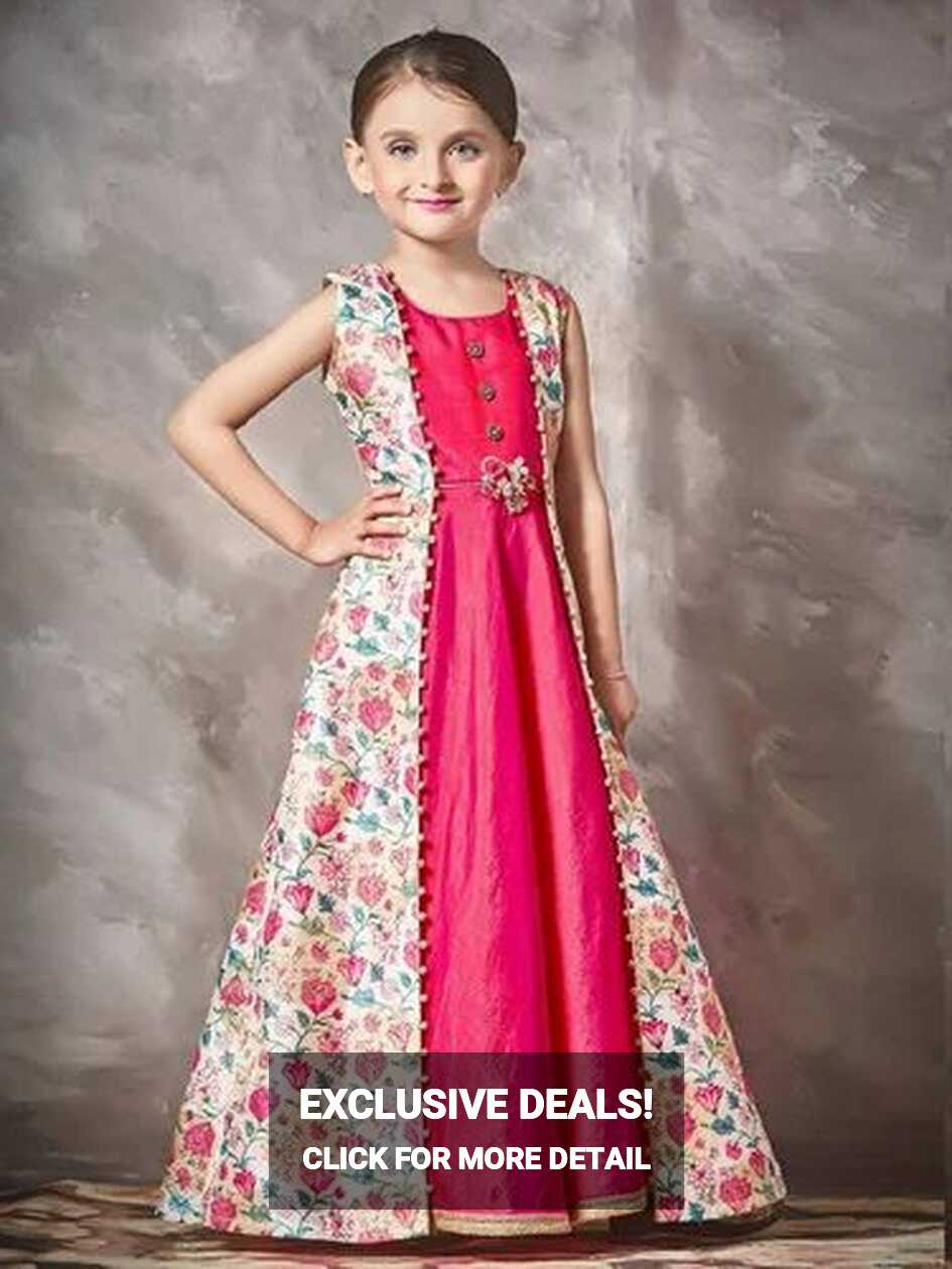 Multicolor Wedding Wear Kids Gown at Rs 1500 in Surat | ID ...