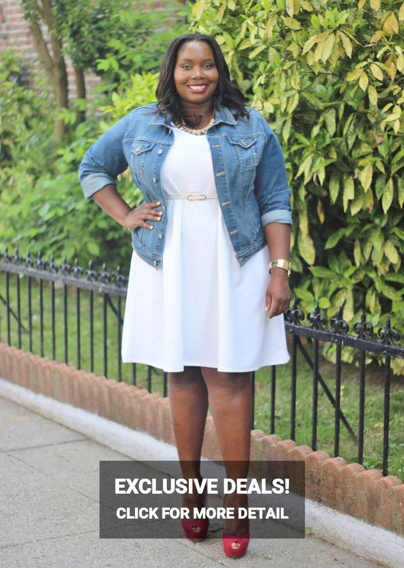 My Summer Essentials, White Dresses And Denim Jackets - Stylish Curves