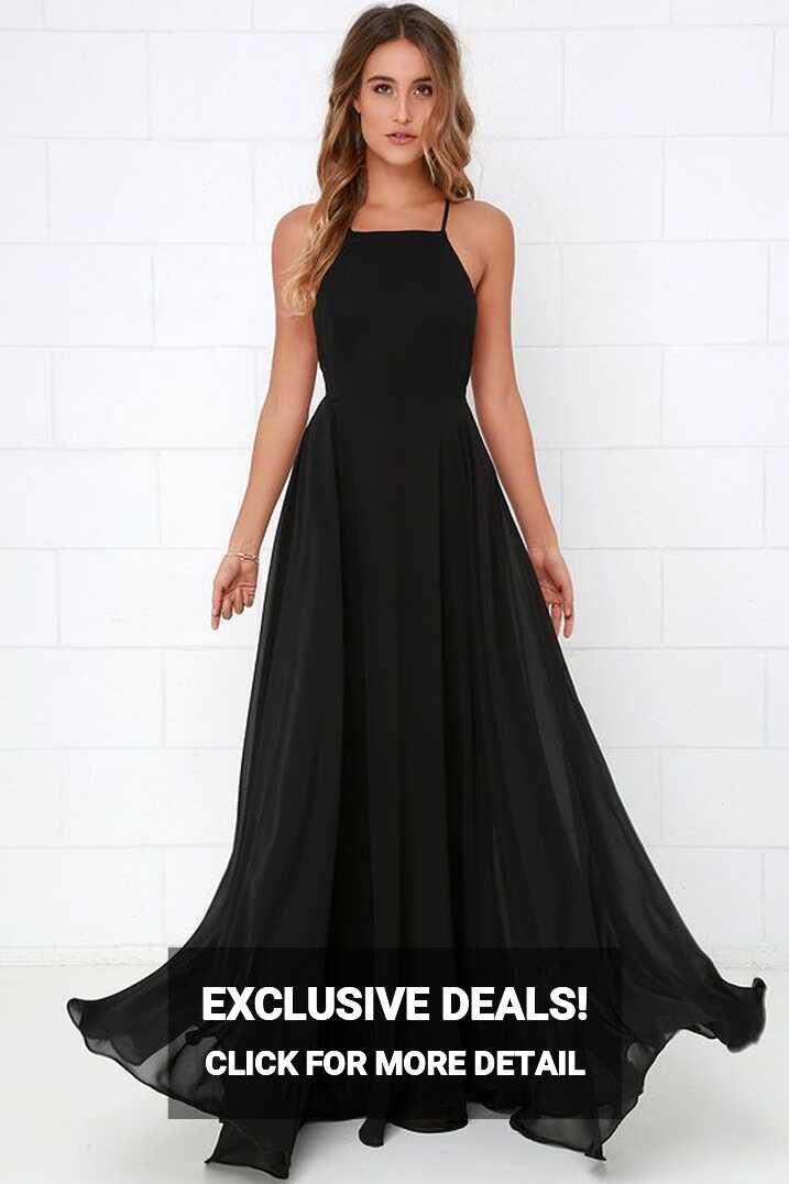 Mythical Kind of Love Black Maxi Dress