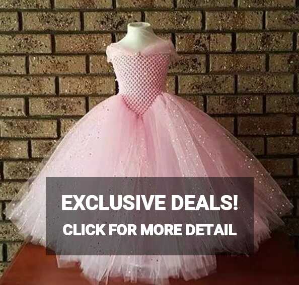 NEW BEAUTIFUL Kids Girls Glitter Princess Ball Gown Tutu Party ...