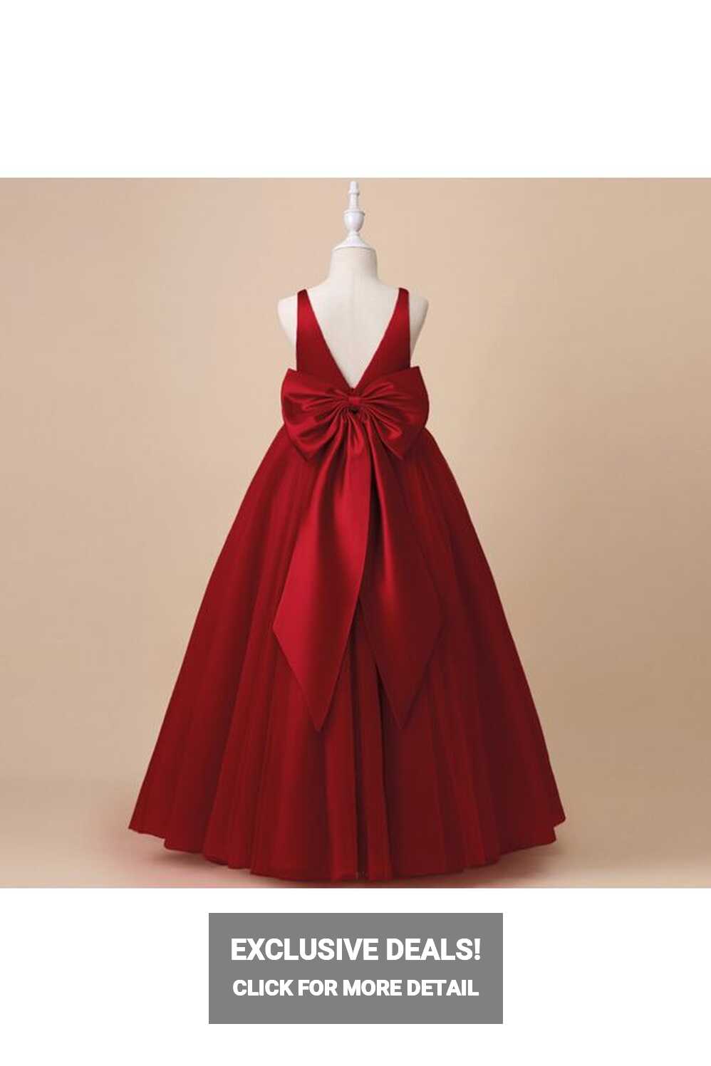 NSM Girl&#39;s Red Birthday Graduation Party Dress - Trendyol