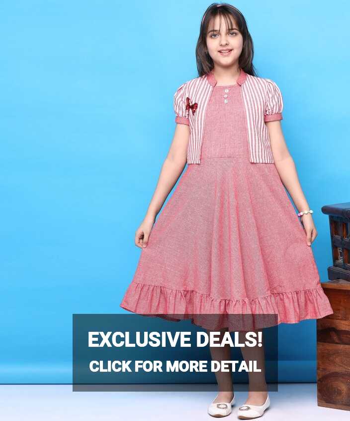 Nandany Classic Girls Below Knee Casual Dress Price in India - Buy ...