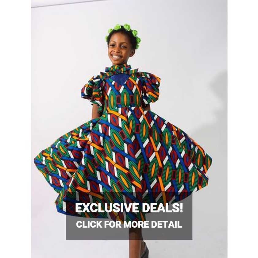 Nativity Empire AFRICAN PRINT KID DRESS, BIRTHDAY DRESS, CHRISTMAS ...