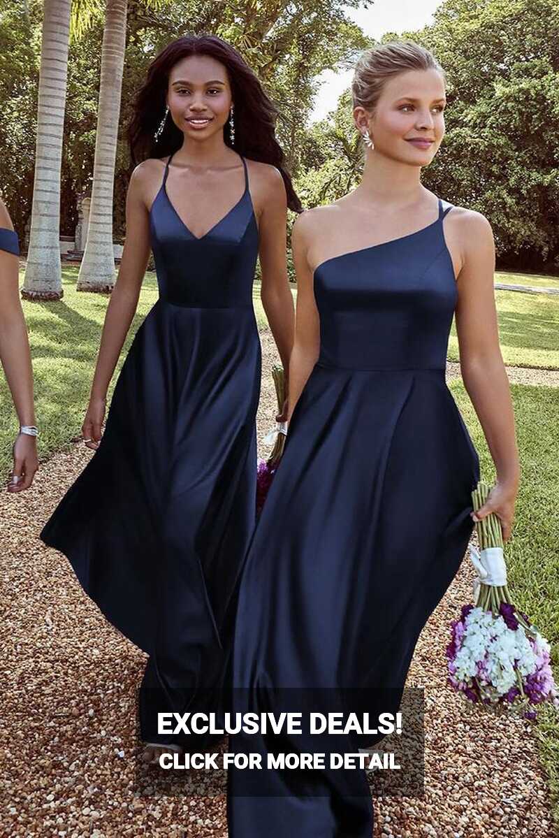 Navy Bridesmaid Dresses: 15 Ideas For Your Girls