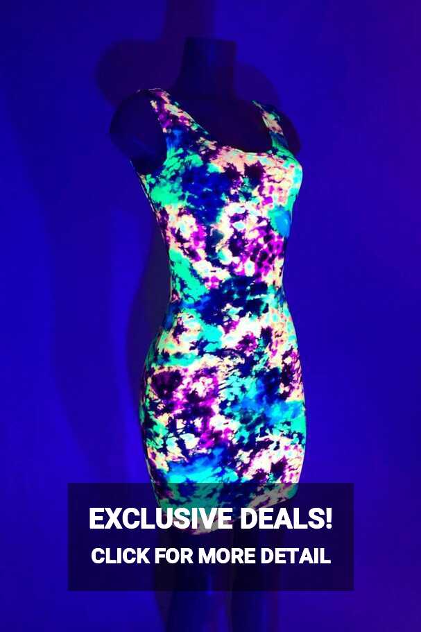 Neon Glow Acid Splash Tank Dress | Coquetry Clothing