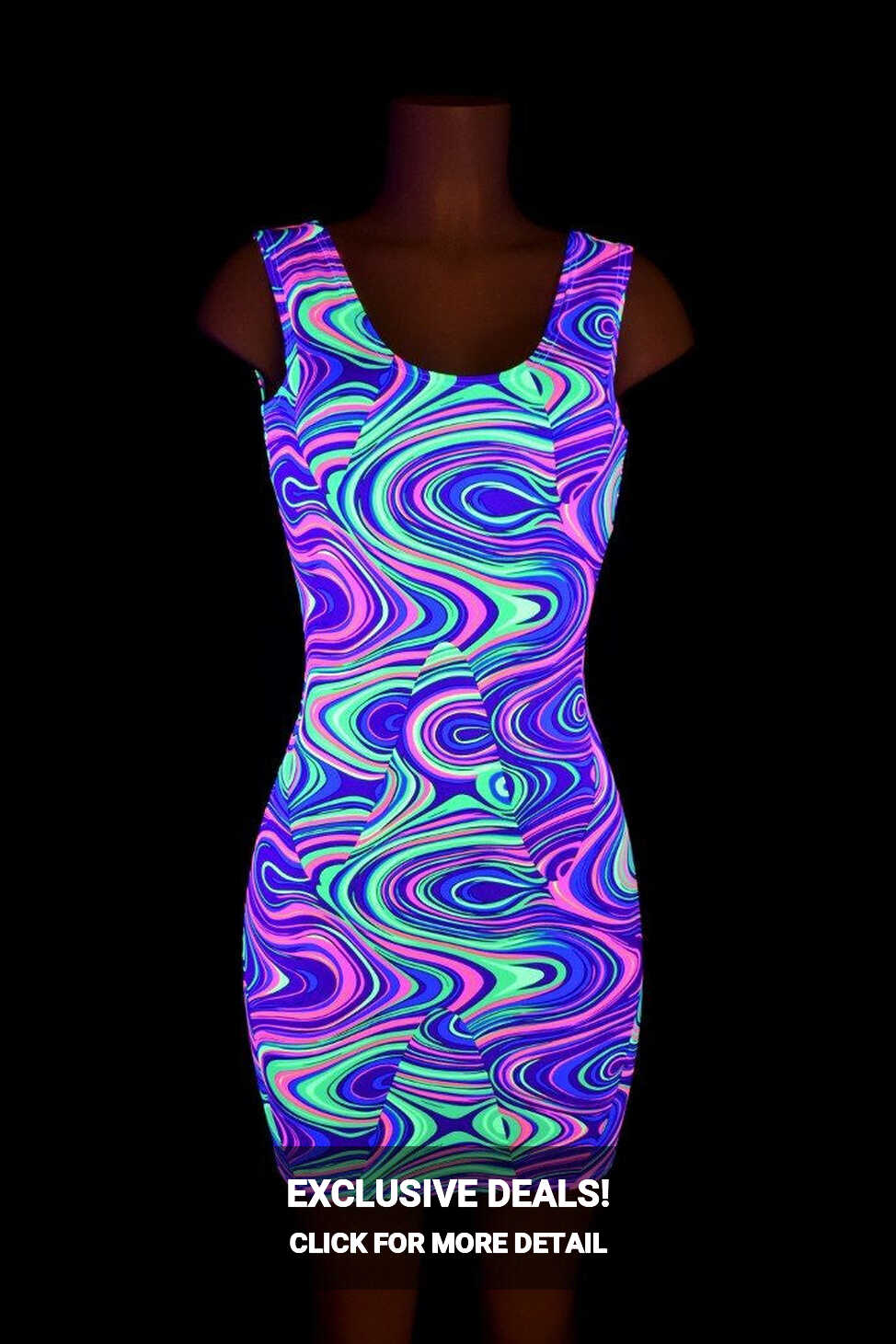 Neon Glow Worm Tank Dress | Coquetry Clothing