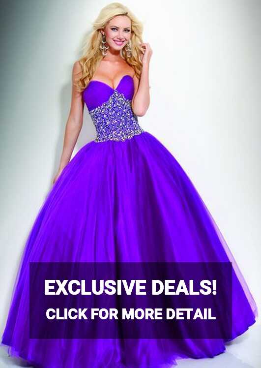 Neon purple gown | Purple ball dresses, Prom dresses ball gown ...