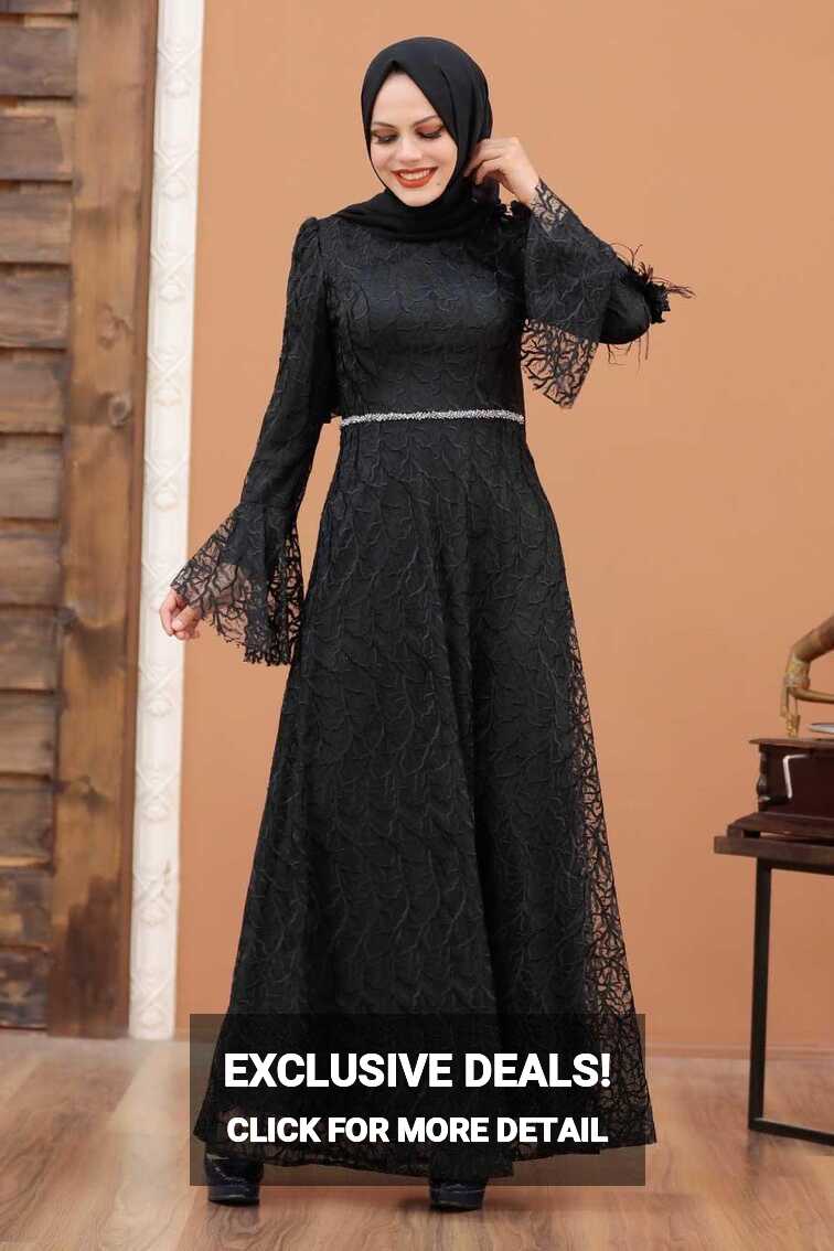 Neva Style - Modern Black Muslim Engagement Dress 3938S ...