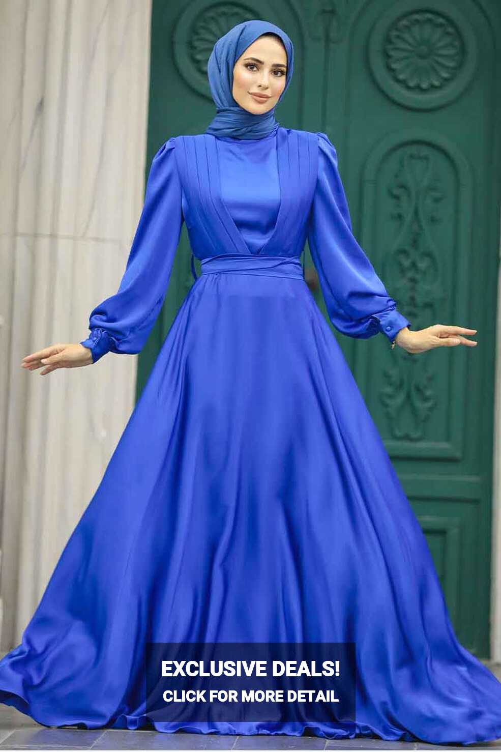 Neva Style - Modern Sax Blue Islamic Clothing Wedding Dress ...