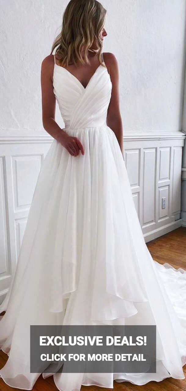 New Arrival A-line Popular Simple Beach Vintage Wedding Dresses ...