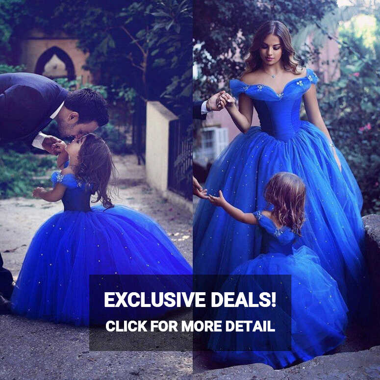 New Royal Blue Flower Girl Dress Party Prom Princess Pageant ...