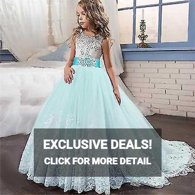 New Style Girls Princess Dress Long Skirt Girls Party Dress ...