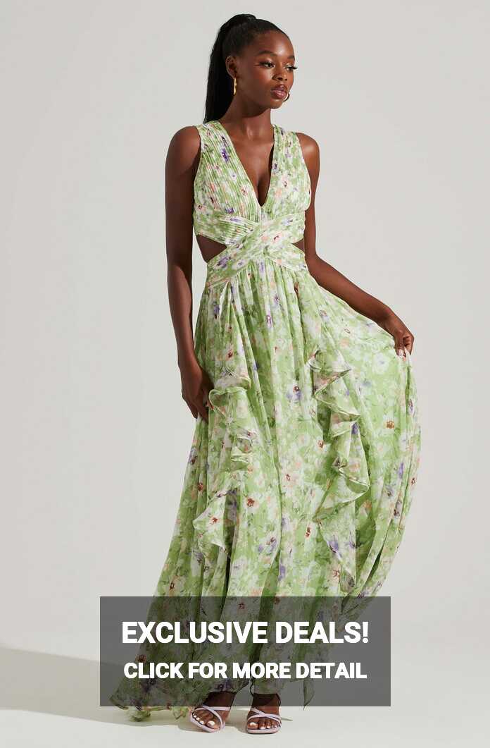 Noya Floral Cutout Maxi Dress – ASTR the Label