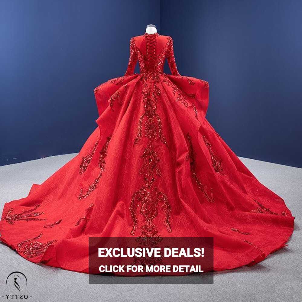 OSTTY - Red Dress Toast Dress Bride Solo Pettiskirt Performance ...