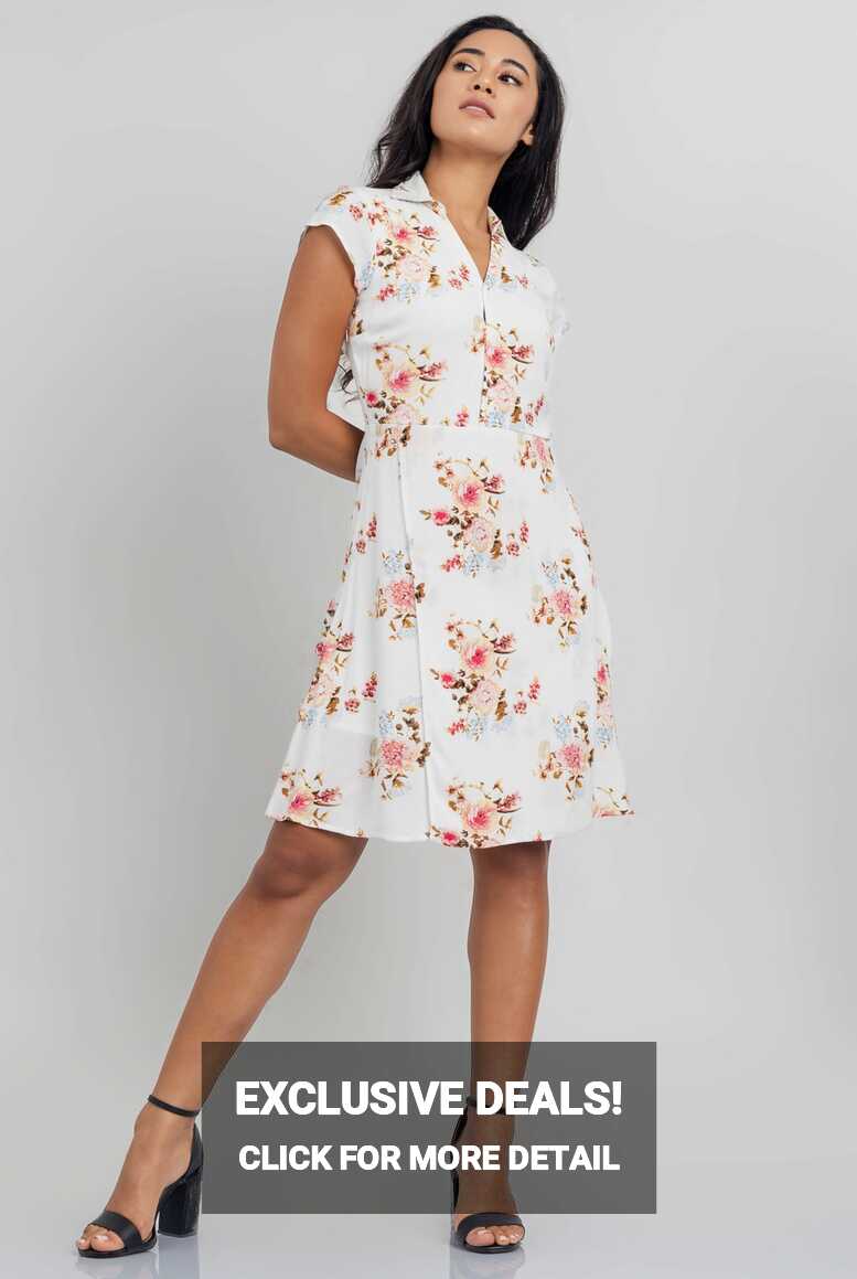 Odel White Floral Dress | Odel.lk