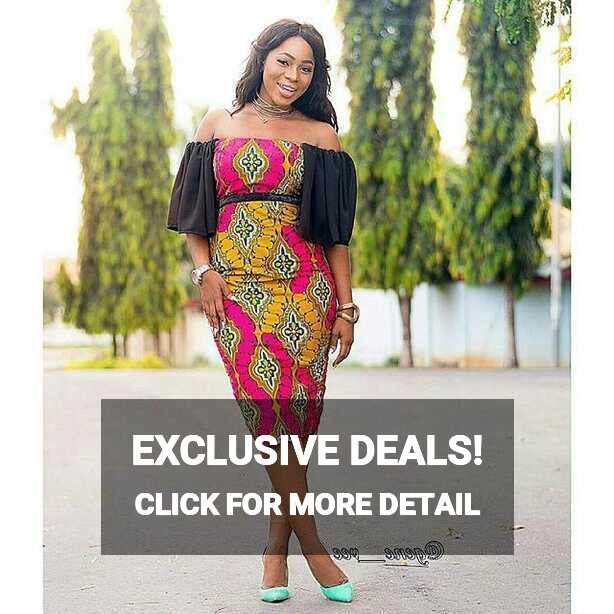 Off Shoulder Ankara Short Gown Styles | Dezango