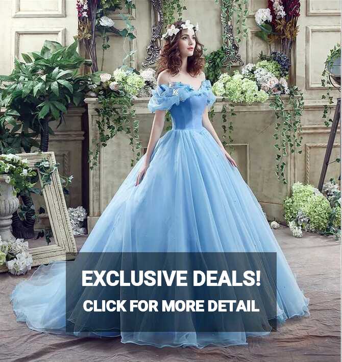 Off Shoulder Cinderella Princess Ballgown Dress With Full Lace ...