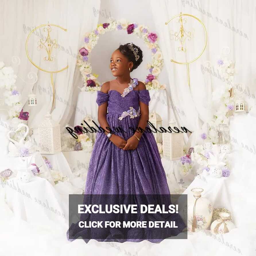 Off Shoulder Lavender Princess Sequin Lilac Infant Dress For ...