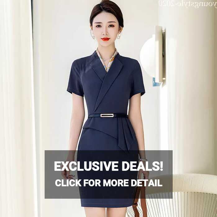 Office Ladies Elegant Pencil A-line Business Workwear Sheath ...