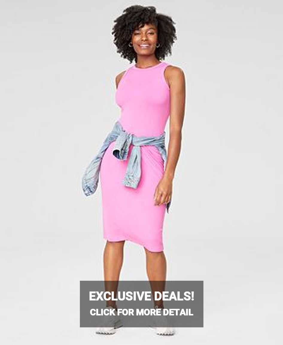 On 34th Women&#39;s Rib-Knit Midi Tank Dress, Created for Macy&#39;s - Macy&#39;s