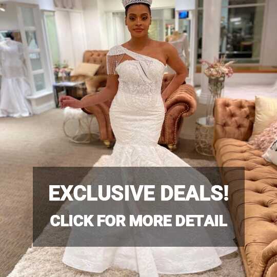 One Shoulder Mermaid Wedding Dresses African Tassels Lace Bridal ...